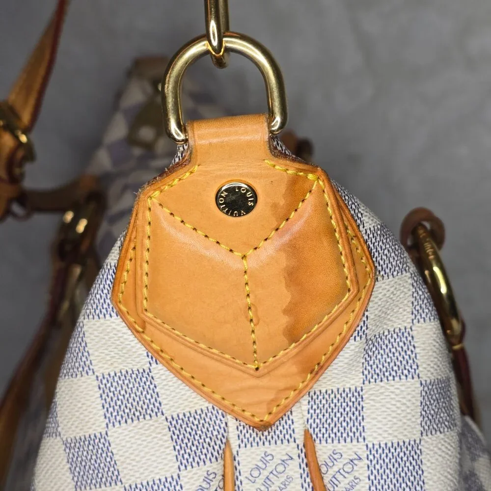 LOUIS VUITTON Azur Damier Evora MM